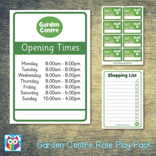 Garden Centre Role Play Pack:Primary Classroom Resources