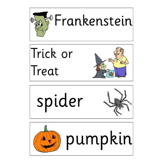 Halloween Flashcards:Primary Classroom Resources