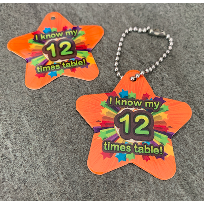 I Know My 12 Times Table BragTags Classroom Rewards:Primary Classroom Resources