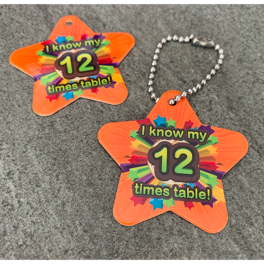I Know My 12 Times Table BragTags Classroom Rewards:Primary Classroom Resources