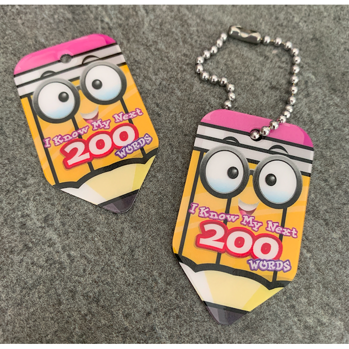 I Know my Next 200 Words BragTags Pencil Shaped Classroom Rewards:Primary Classroom Resources