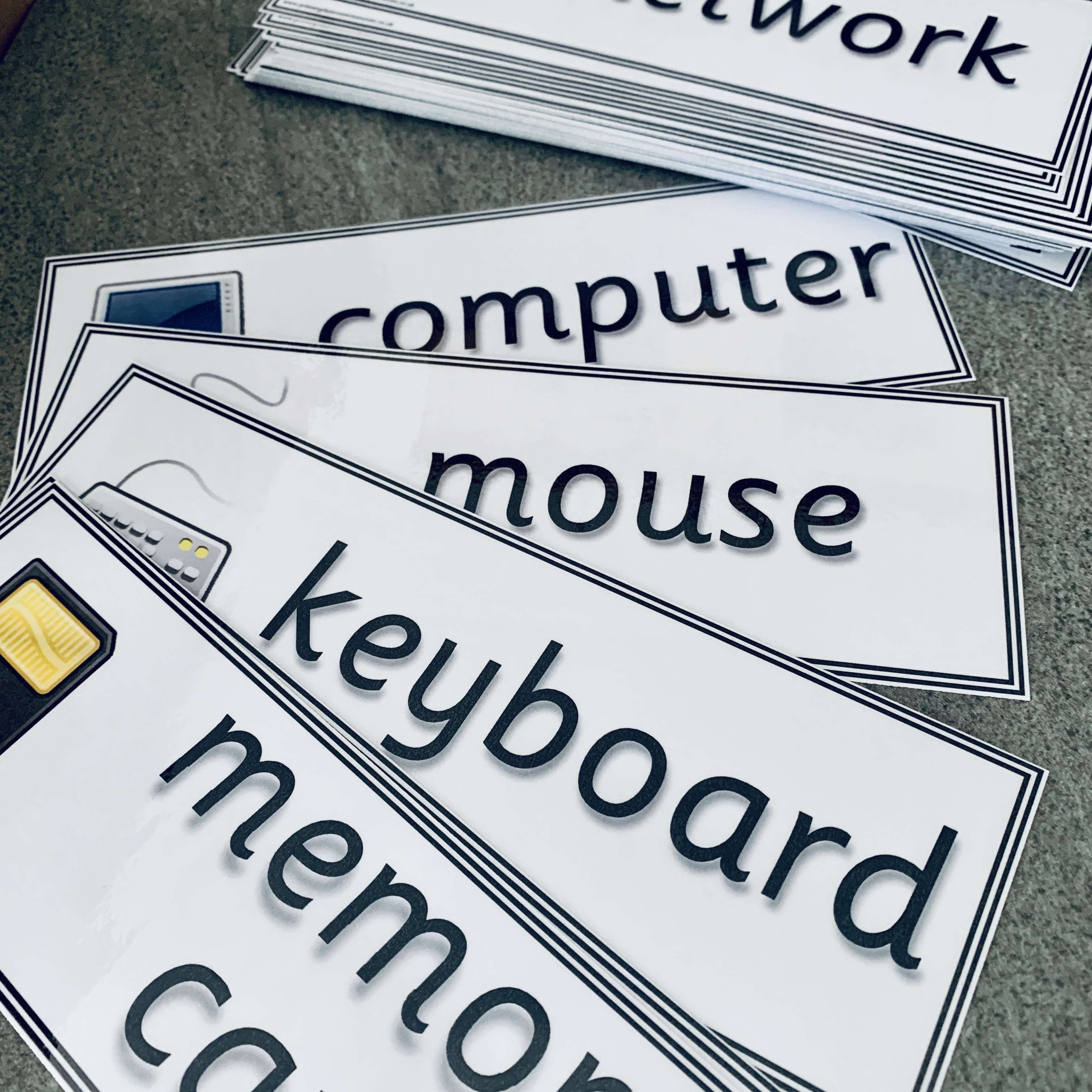 ICT Vocabulary Flashcards – Primary Classroom Resources