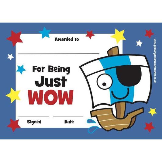 Just Wow Certificate:Primary Classroom Resources