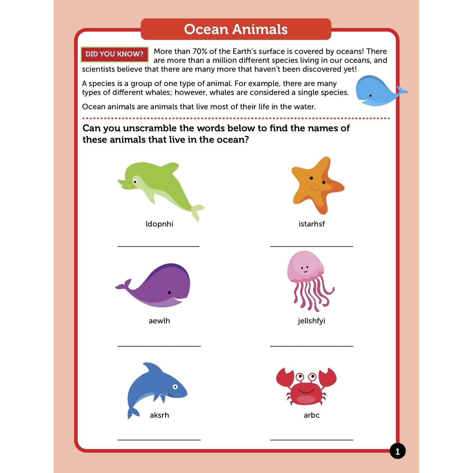 Learn About Animals Activity Book:Primary Classroom Resources