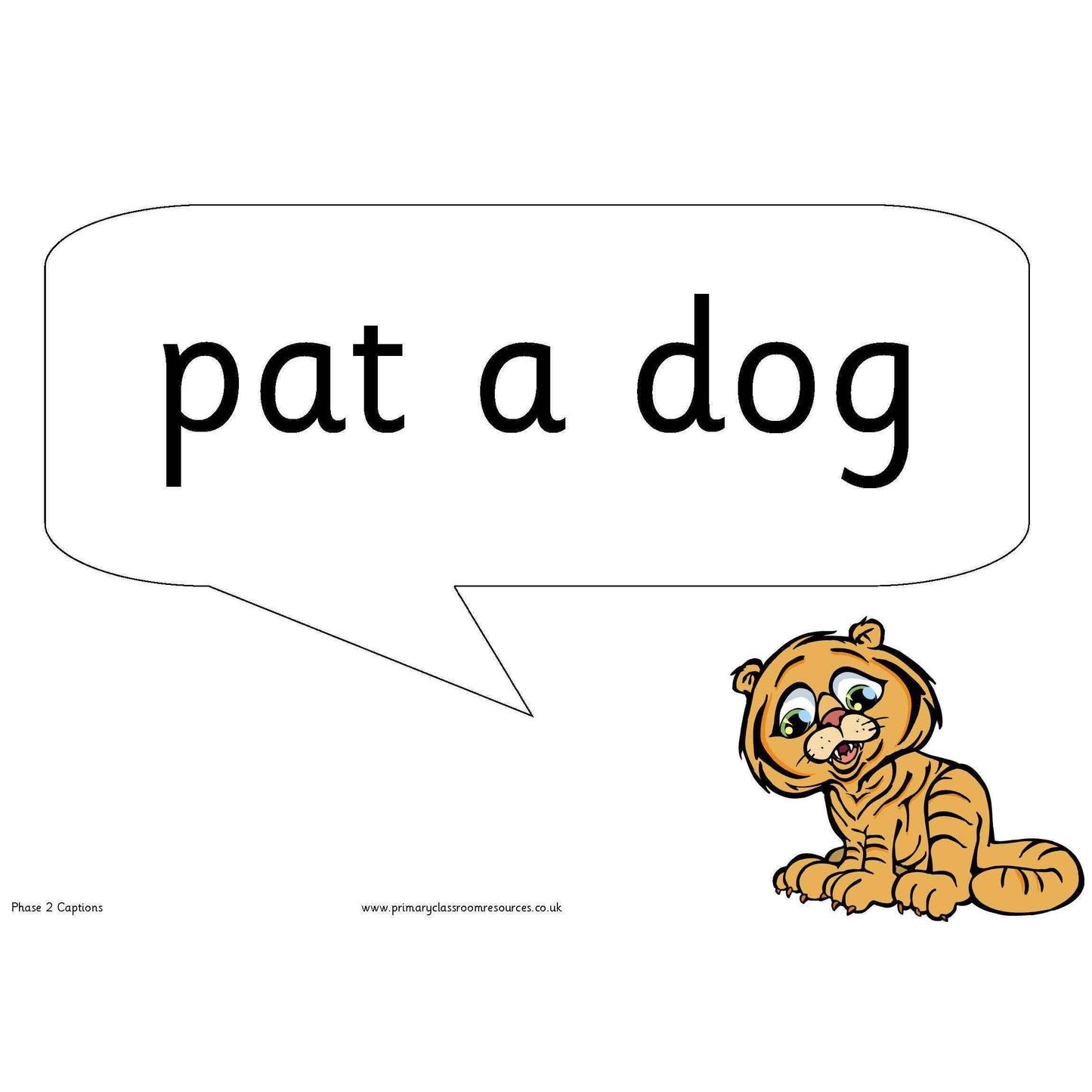 Letters and Sounds Phase 2 Character Captions:Primary Classroom Resources
