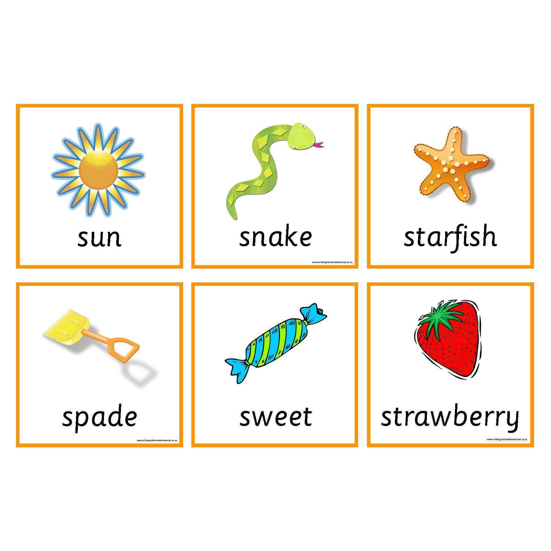 Letters and Sounds Phase 2 Picture Cards for Silly Soup and other games - Set 1:Primary Classroom Resources