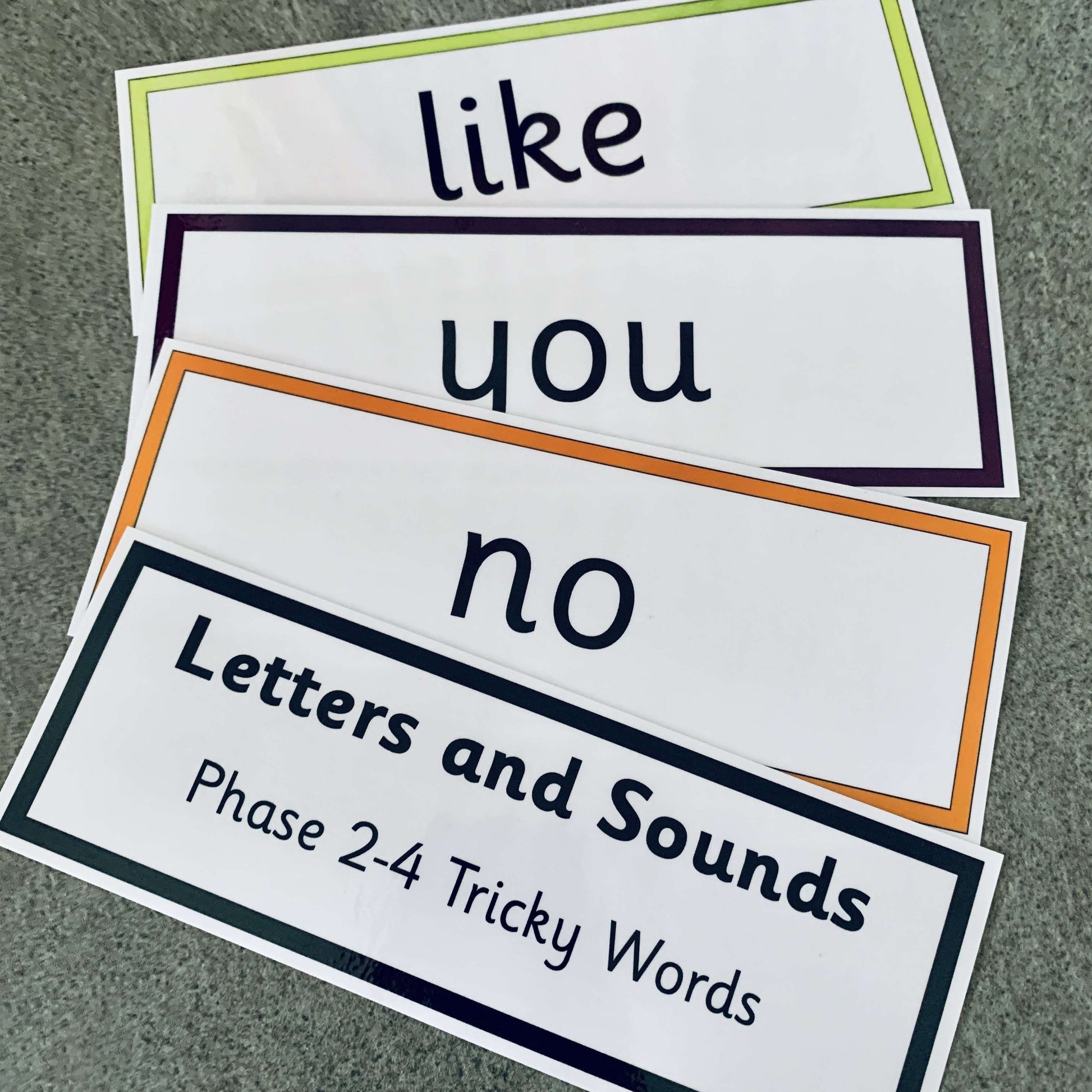 Letters and Sounds Tricky Words Phases 2 - 4 Flashcards:Primary Classroom Resources