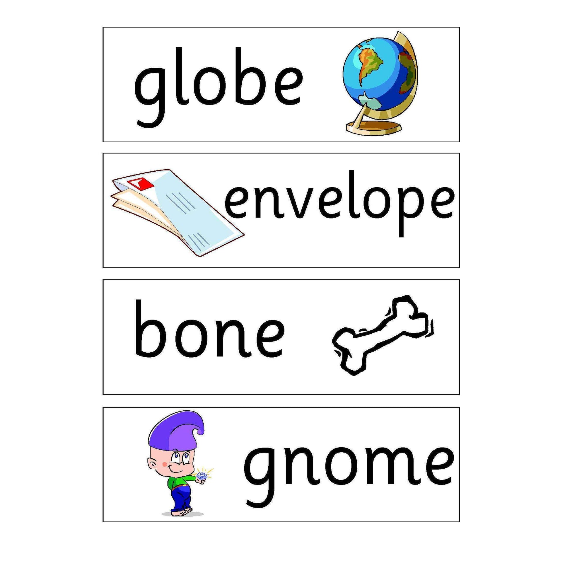 Long Vowel O Display Pack:Primary Classroom Resources