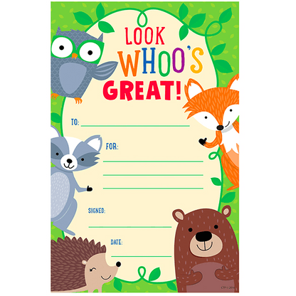 Look Whoo's Great Classroom Award Certificate:Primary Classroom Resources