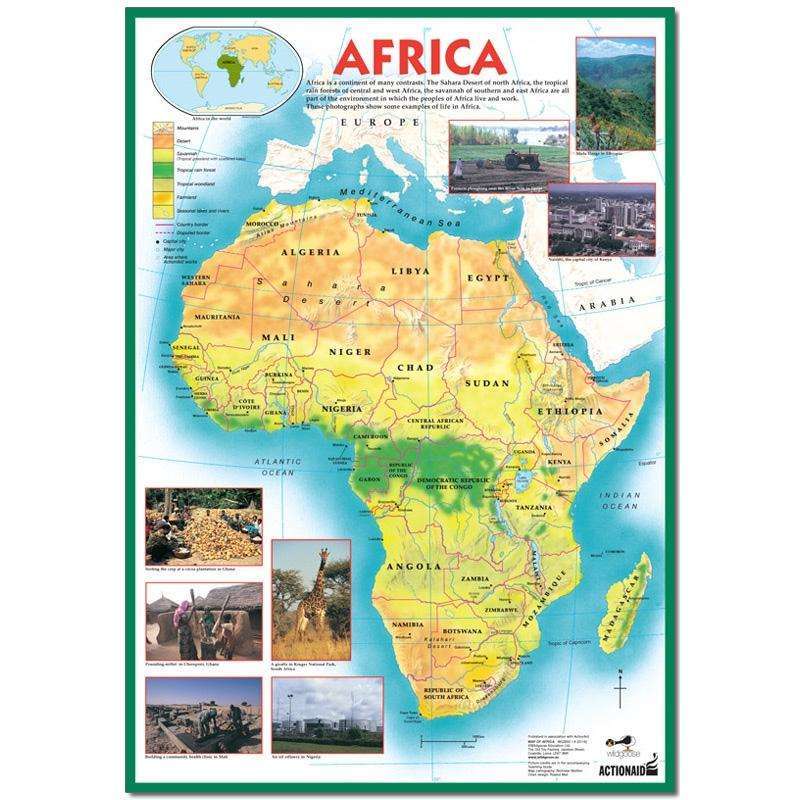 Map of Africa Poster:Primary Classroom Resources