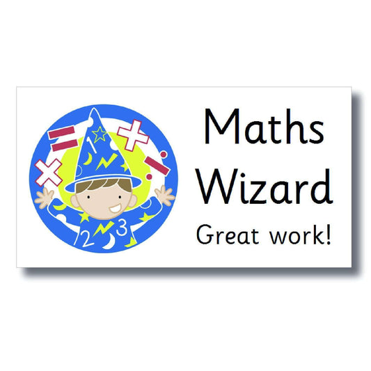 Marking Stickers - Maths Wizard:Primary Classroom Resources
