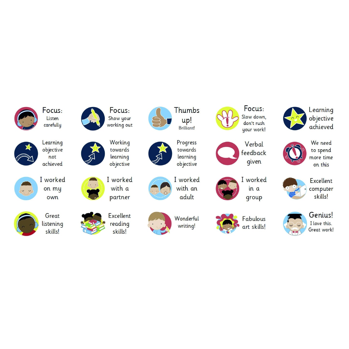 Marking Stickers Mega Pack 2 - 20 sheets (1300 stickers!):Primary Classroom Resources