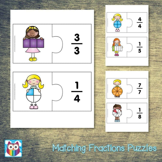 Matching Fractions:Primary Classroom Resources
