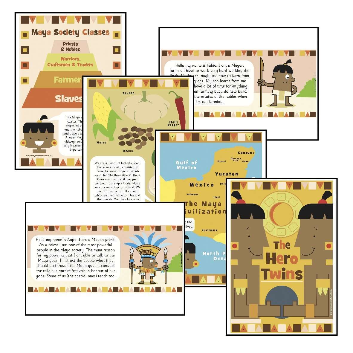 Maya Display Poster Pack – Primary Classroom Resources