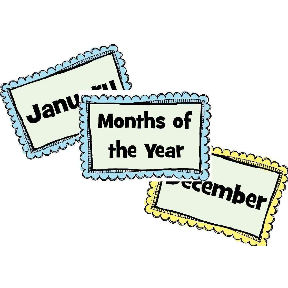 Months of the Year Frames Posters:Primary Classroom Resources