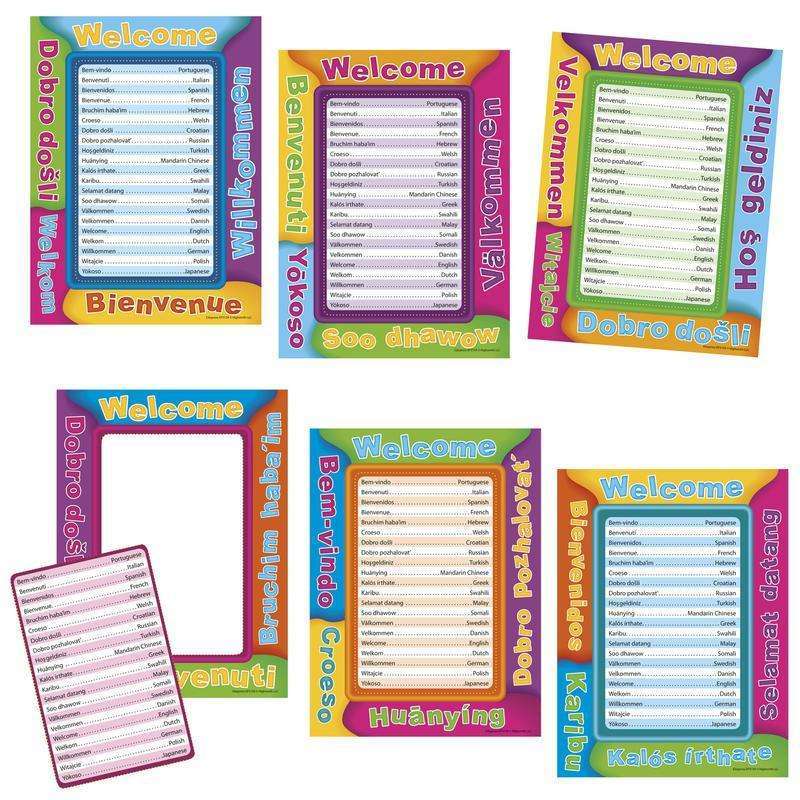 Multicultural Welcome Frame Accents:Primary Classroom Resources