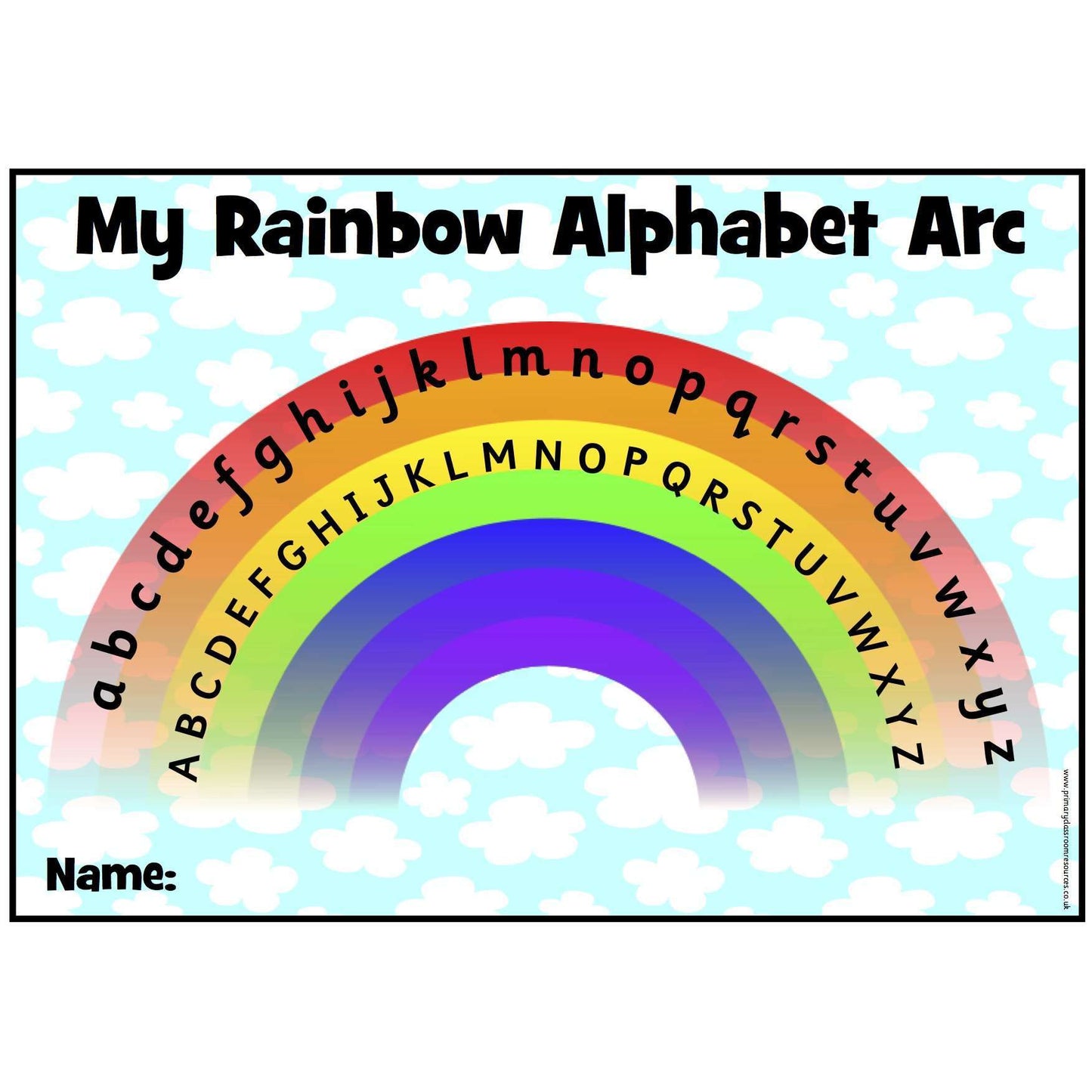 My Rainbow Alphabet Arc -  Upper and Lower Case:Primary Classroom Resources
