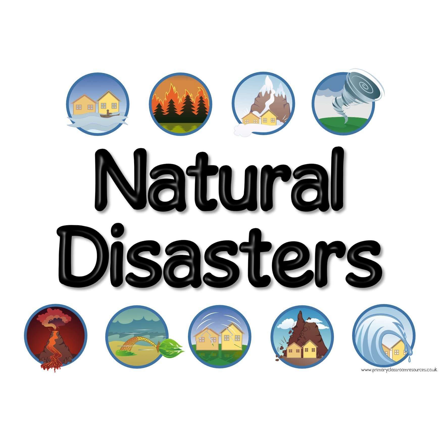 Natural Disasters Classroom Display Ghada Yousry English Teacher
