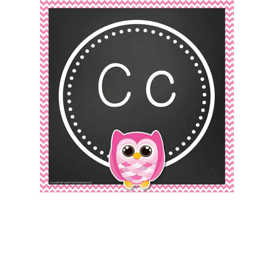Owl Alphabet Frieze Cards:Primary Classroom Resources