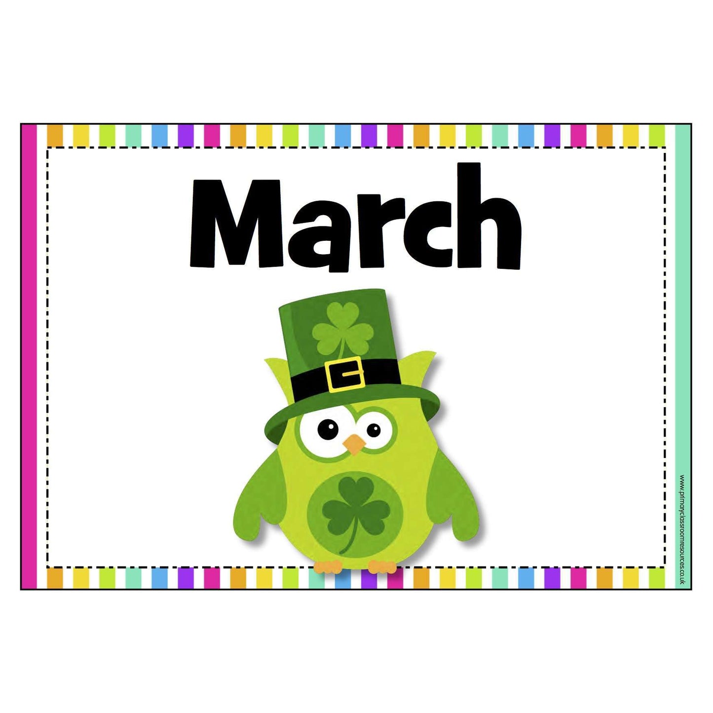 Owl Months of the Year Posters:Primary Classroom Resources