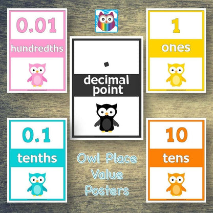 Owl Place Value Posters:Primary Classroom Resources