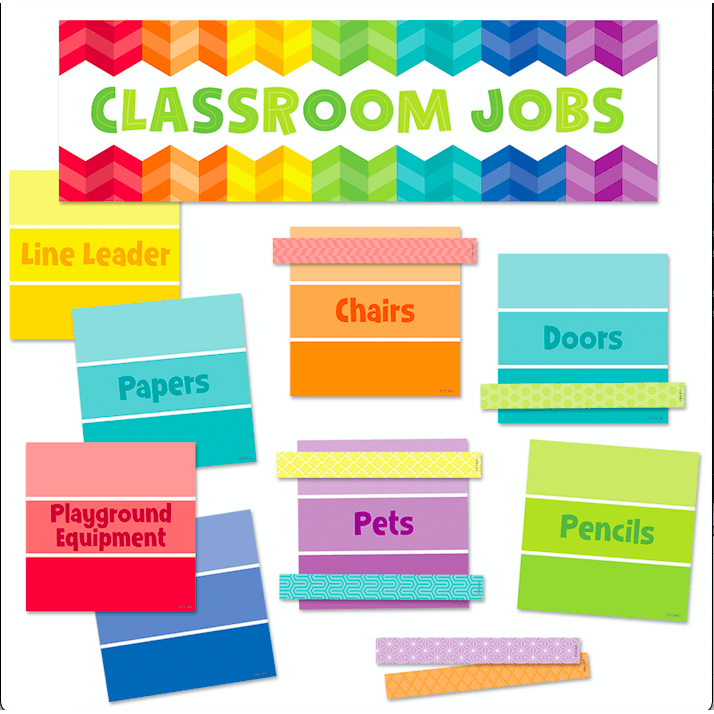 Painted Palette Classroom Jobs Classroom Mini Display Set:Primary Classroom Resources