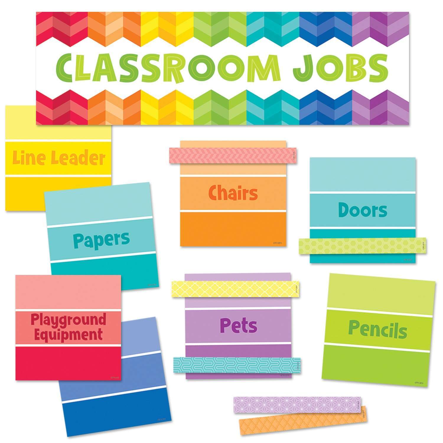 Painted Palette Classroom Jobs Classroom Mini Display Set – Primary 