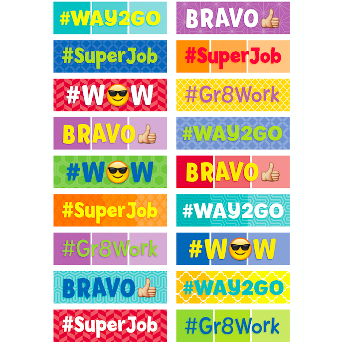 Painted Palette Social Media Classroom Reward Stickers:Primary Classroom Resources