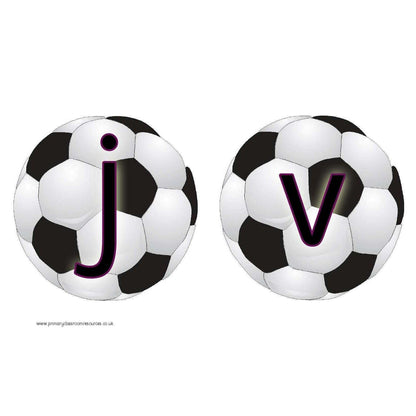 Phase 3 Grapheme Footballs:Primary Classroom Resources