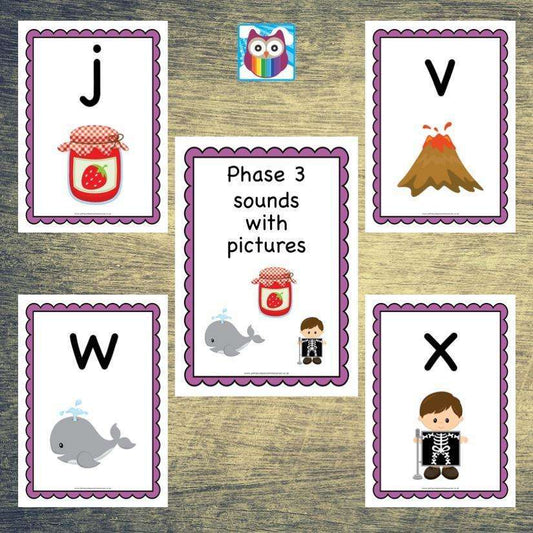 Phase 3 Sounds with Pictures:Primary Classroom Resources,Digital download