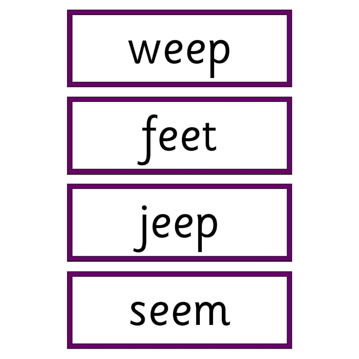 Phase 3 Words for Vowel Graphemes:Primary Classroom Resources