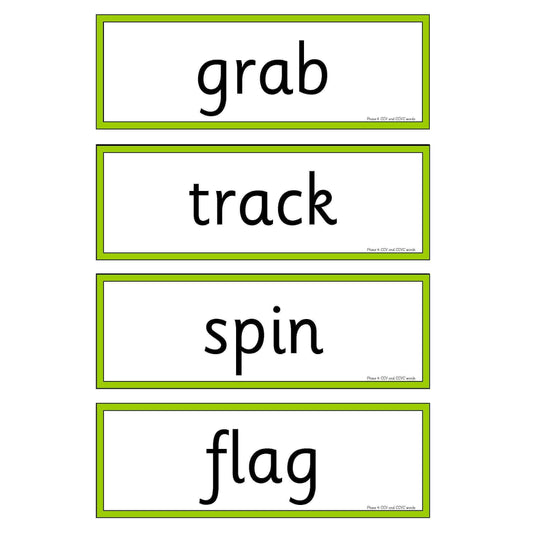 Phase 4 CCV and CCVC Words:Primary Classroom Resources