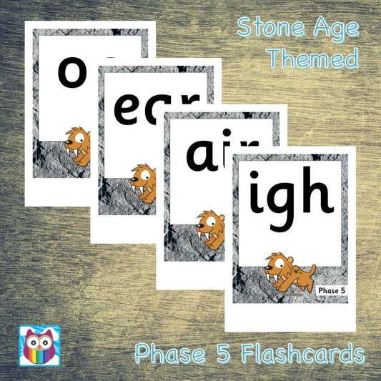 Phase 5 Phonemes - Stone Age Themed:Primary Classroom Resources