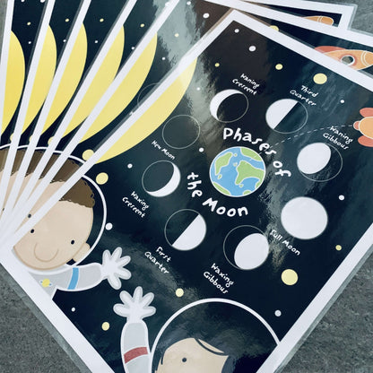 Phases of the Moon Mini Poster/Mat Pack:Primary Classroom Resources