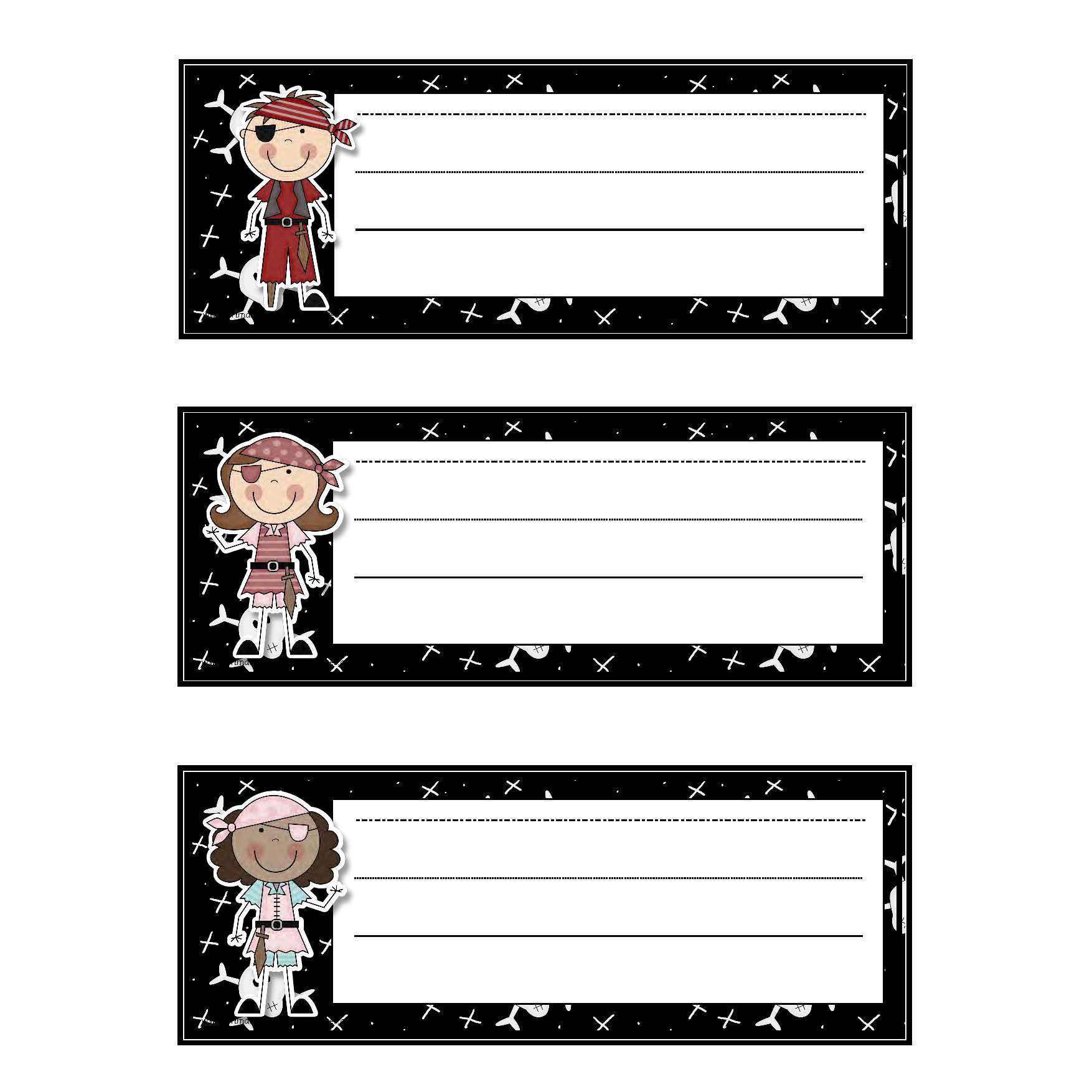 Pirate Desk Toppers/Blank Tray Labels:Primary Classroom Resources