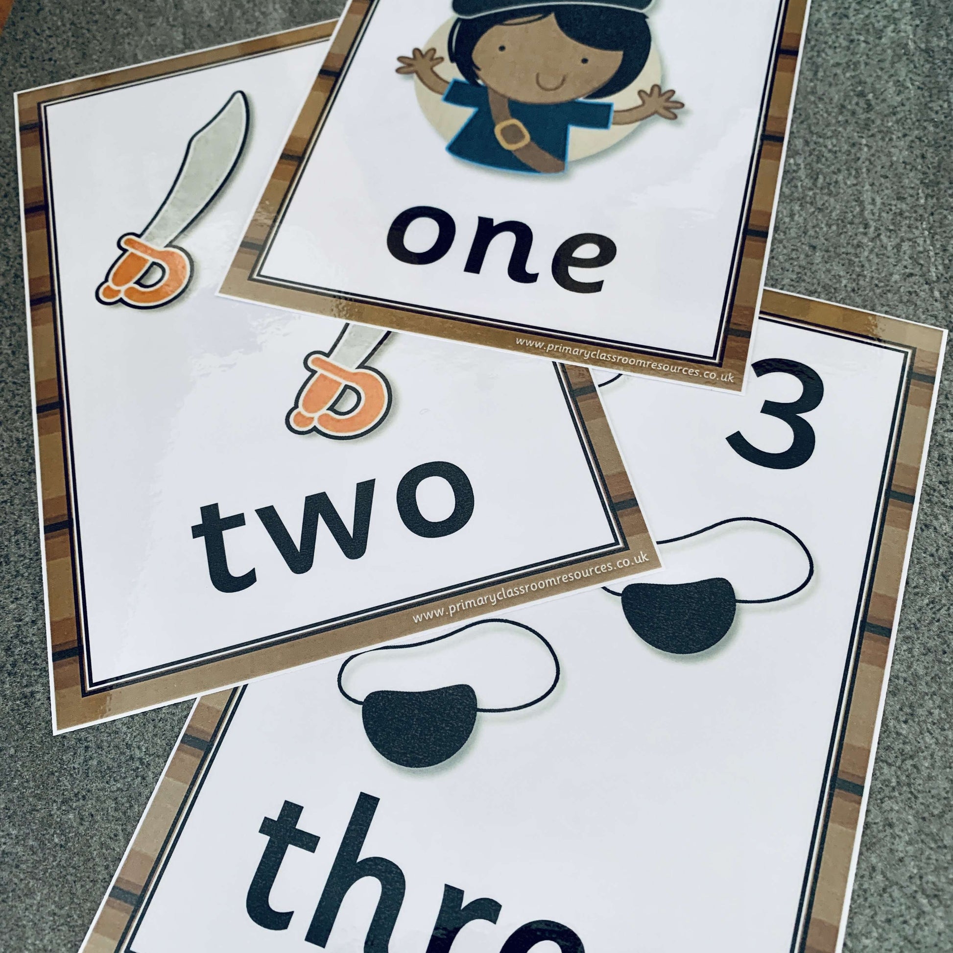 Pirate Number Cards 0-10:Primary Classroom Resources