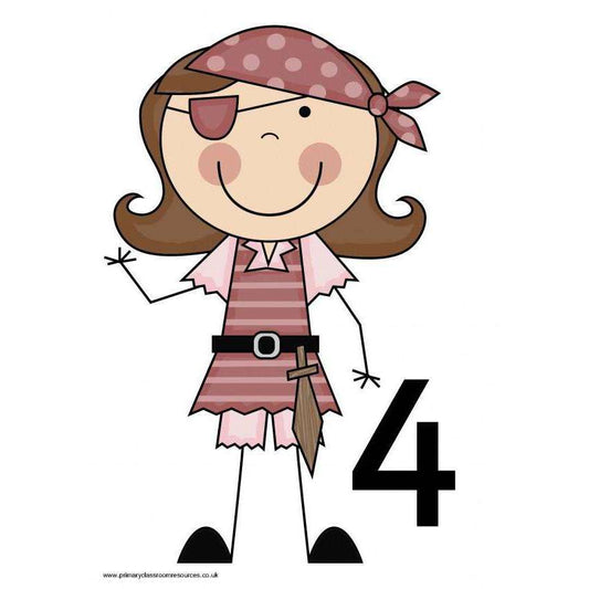 Pirate Numbers 0 to 10 Posters:Primary Classroom Resources