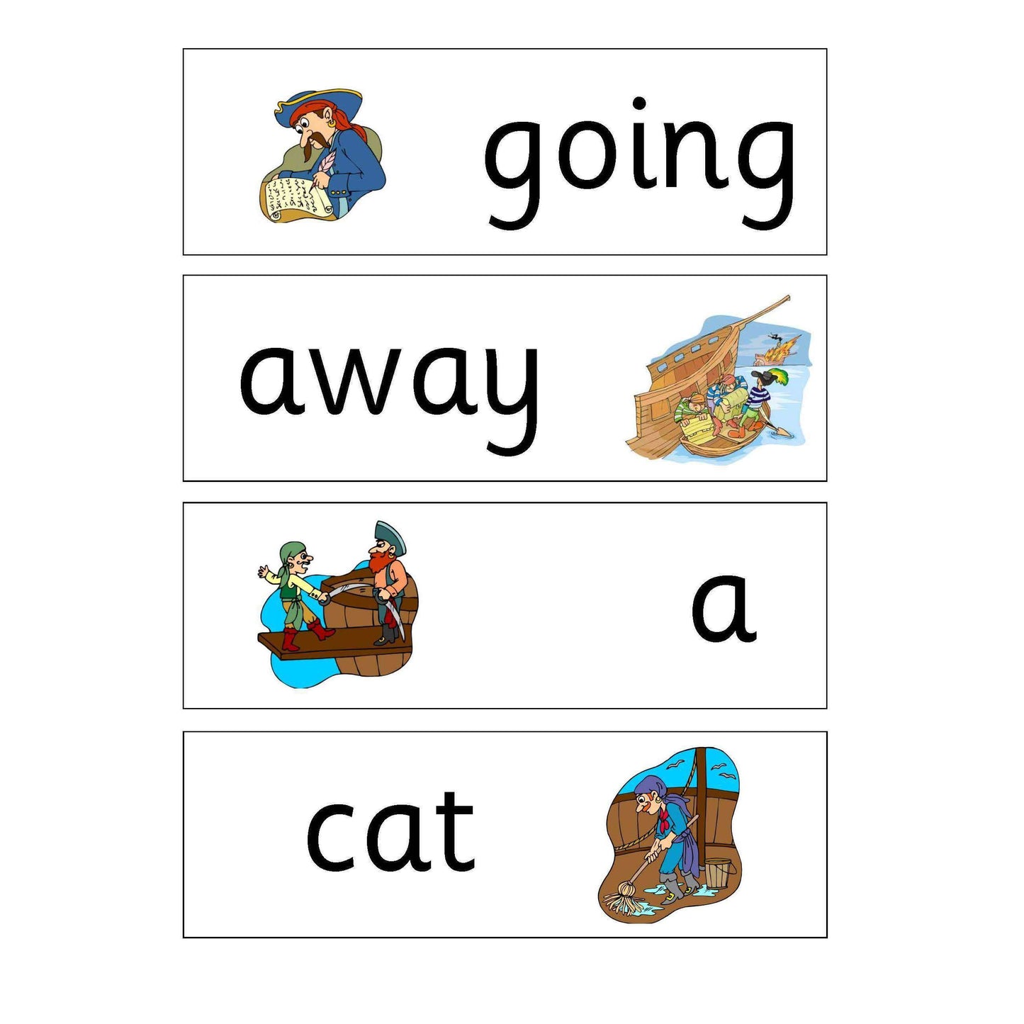 Pirates Year R Keywords:Primary Classroom Resources