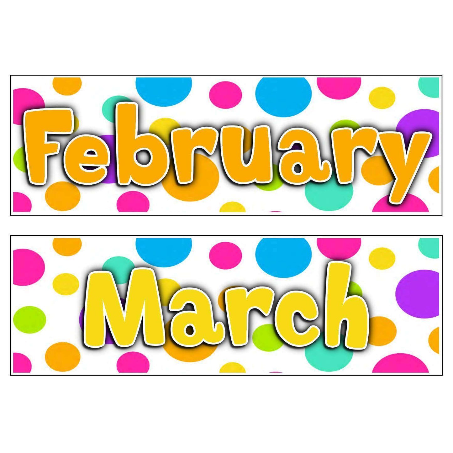 Polka Dot Days and Months:Primary Classroom Resources