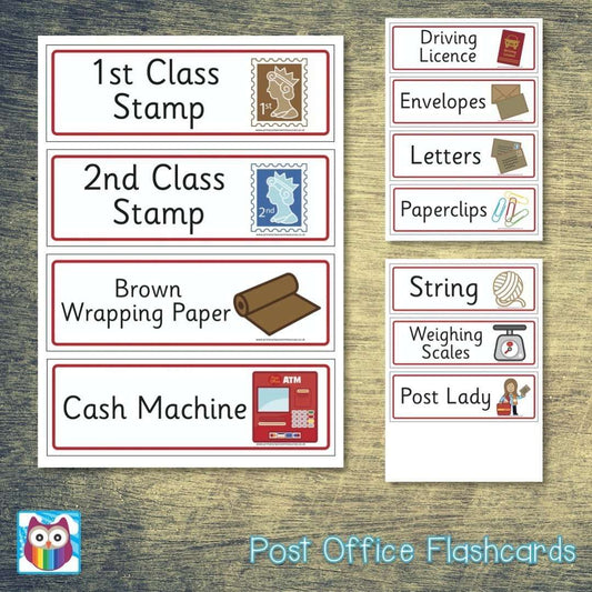 Post Office Flashcards:Primary Classroom Resources