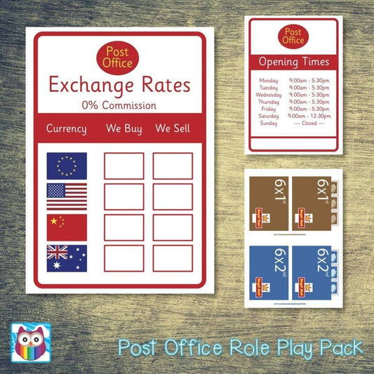 Post Office Role Play Pack:Primary Classroom Resources