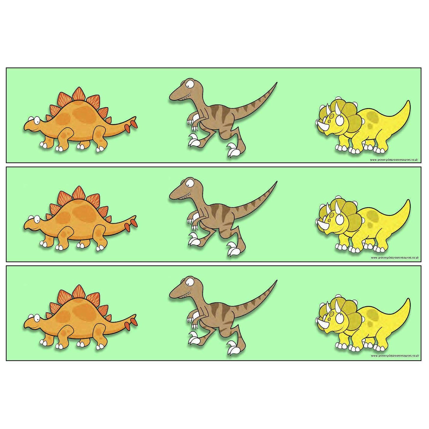 Print Your Own Dinosaur Classroom Display Borders Primary Classroom
