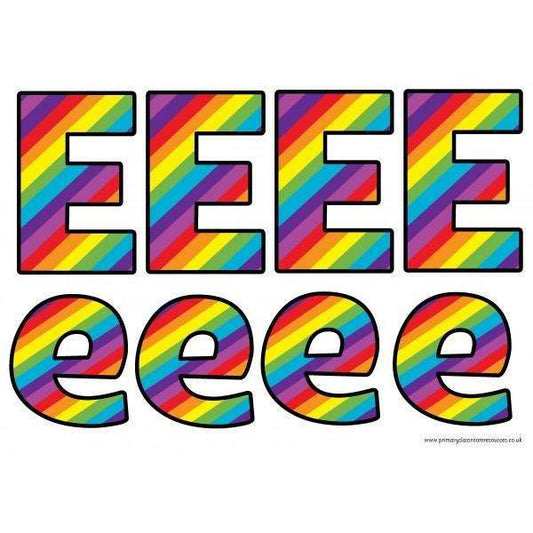 Print Your Own Rainbow Display Lettering Pack:Primary Classroom Resources