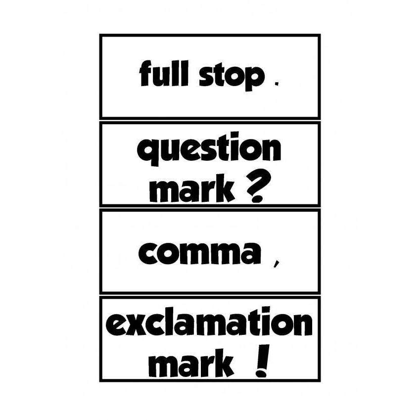 Punctuation Cards:Primary Classroom Resources