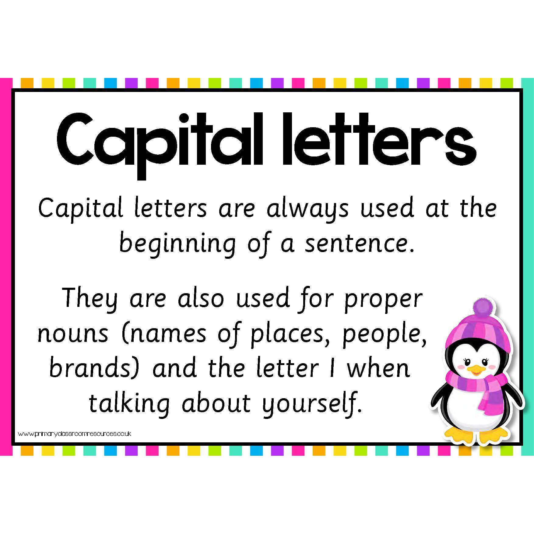 Punctuation Challenge Cards - Full Stops and Capital Letters:Primary Classroom Resources