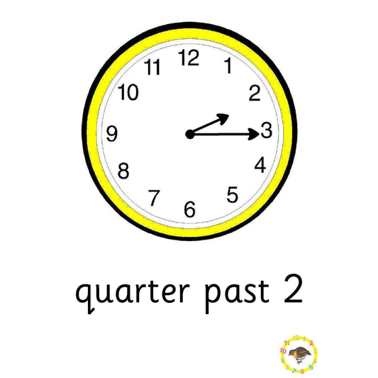 Quentin's Quarter Past Flashcards:Primary Classroom Resources