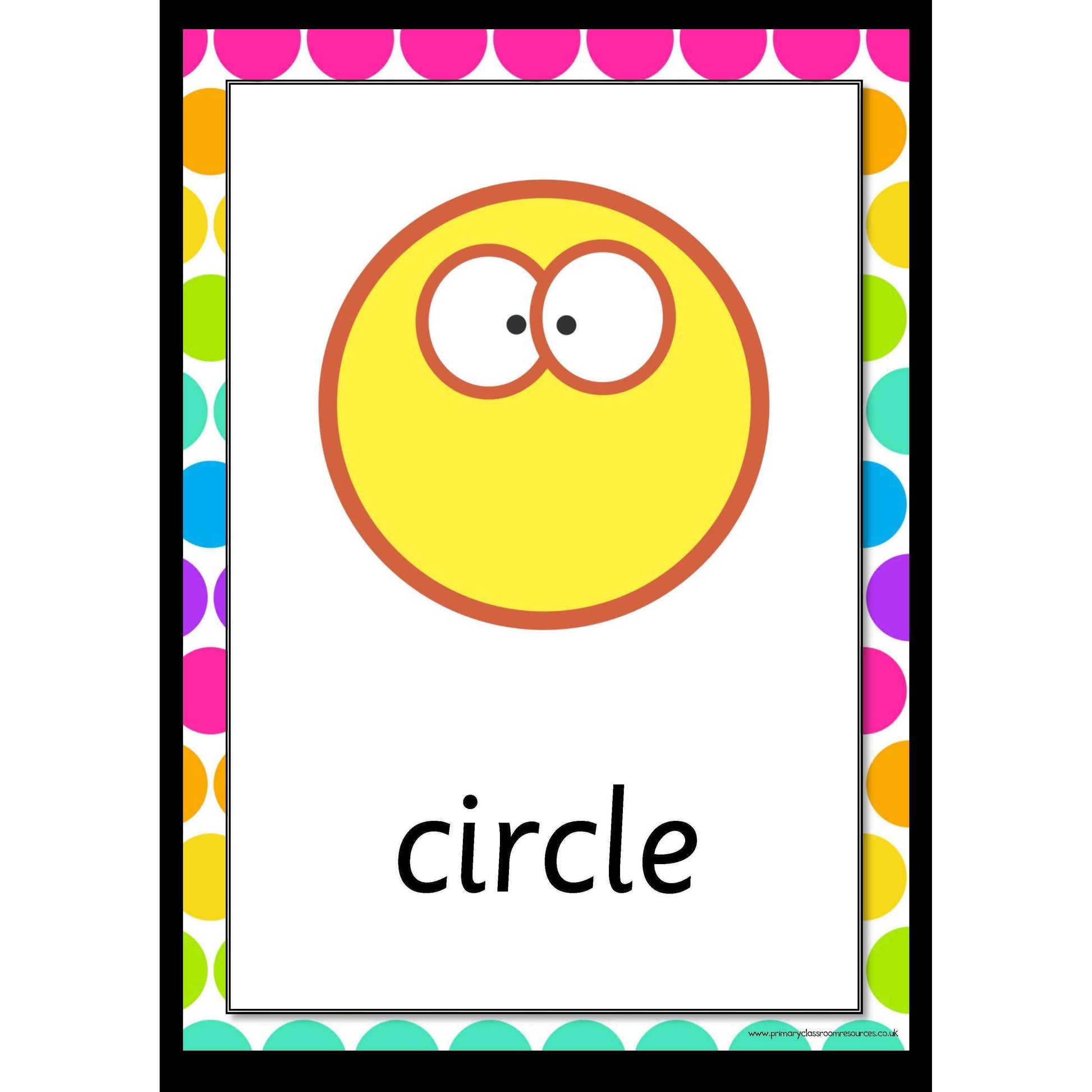 Rainbow 2D Shapes Posters:Primary Classroom Resources