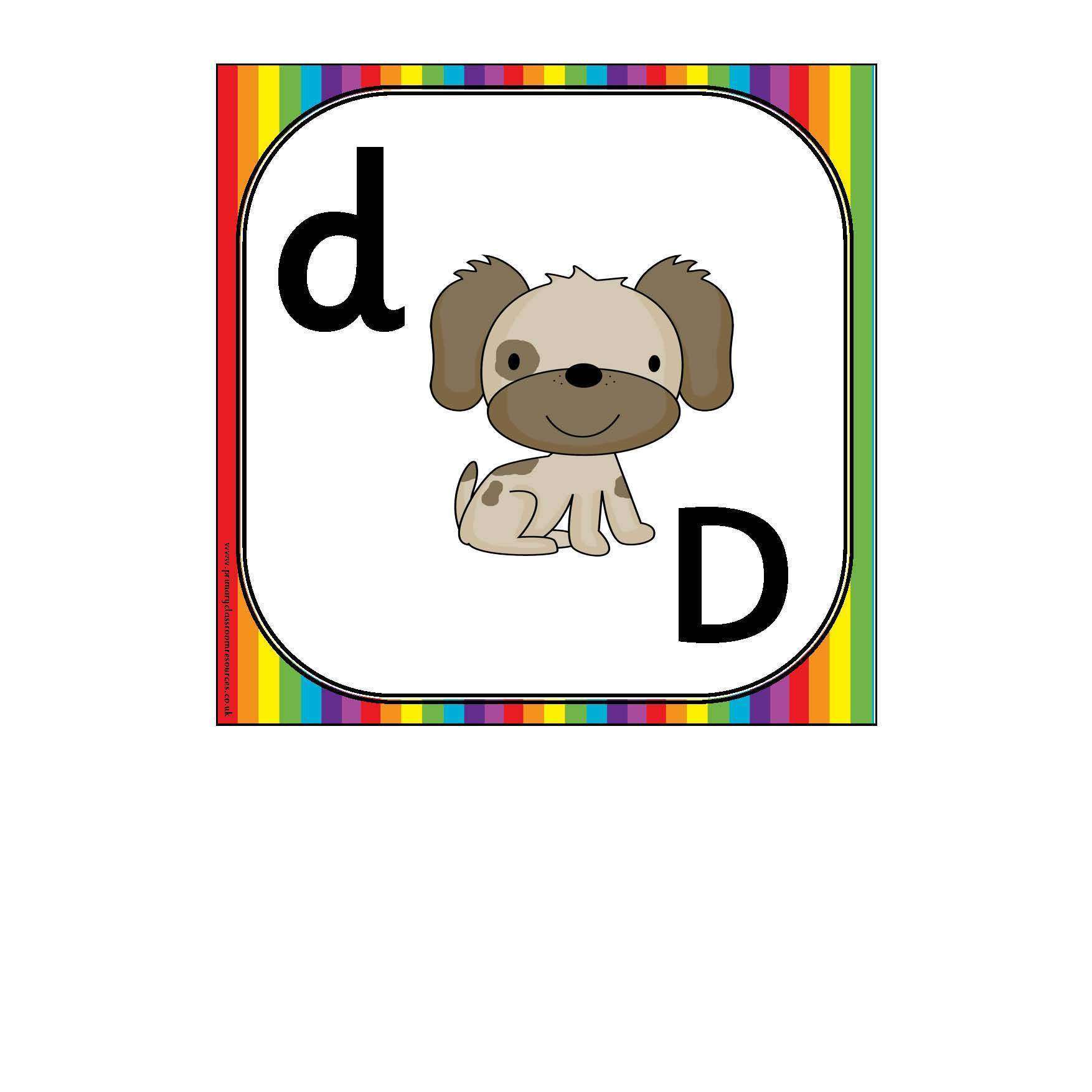 Rainbow Alphabet Frieze:Primary Classroom Resources