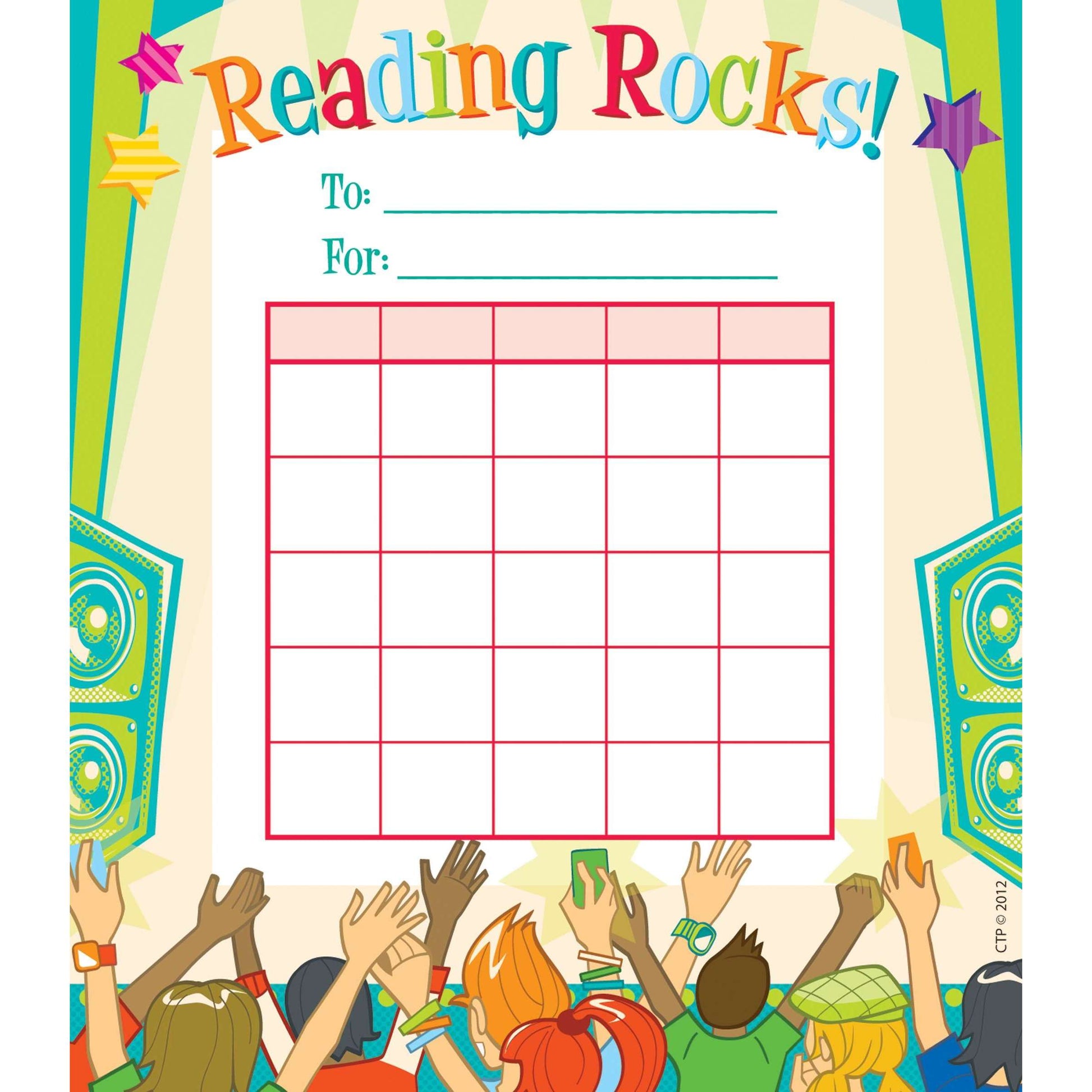 Reading Rocks Student Incentive Chart:Primary Classroom Resources