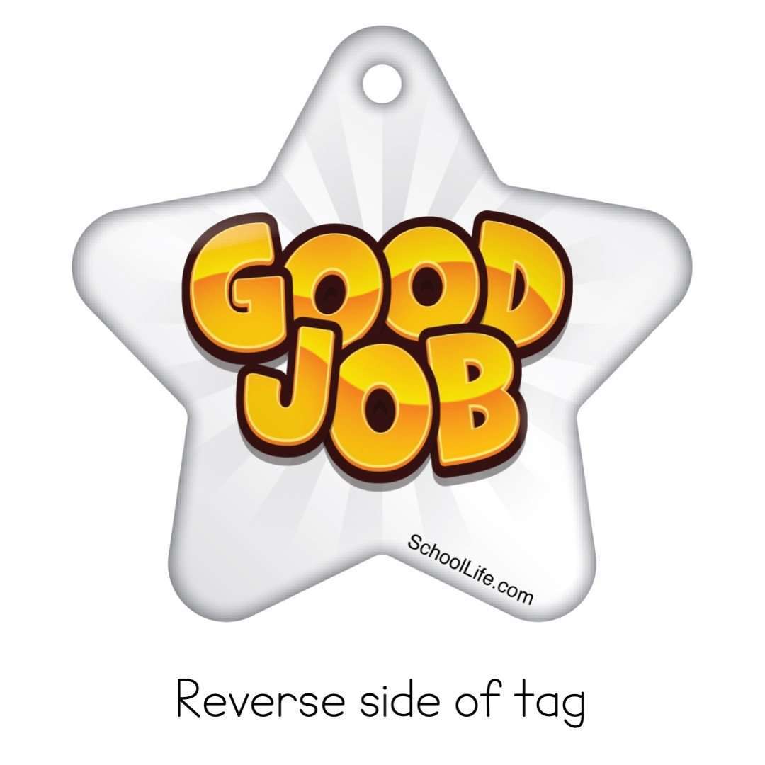Reading Star (White) Brag Tags Classroom Rewards - Pack of 10:Primary Classroom Resources